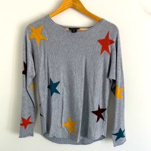 Rachel Zoe sweater with star pattern size small